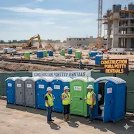 Construction Porta Potty Rentals Brea